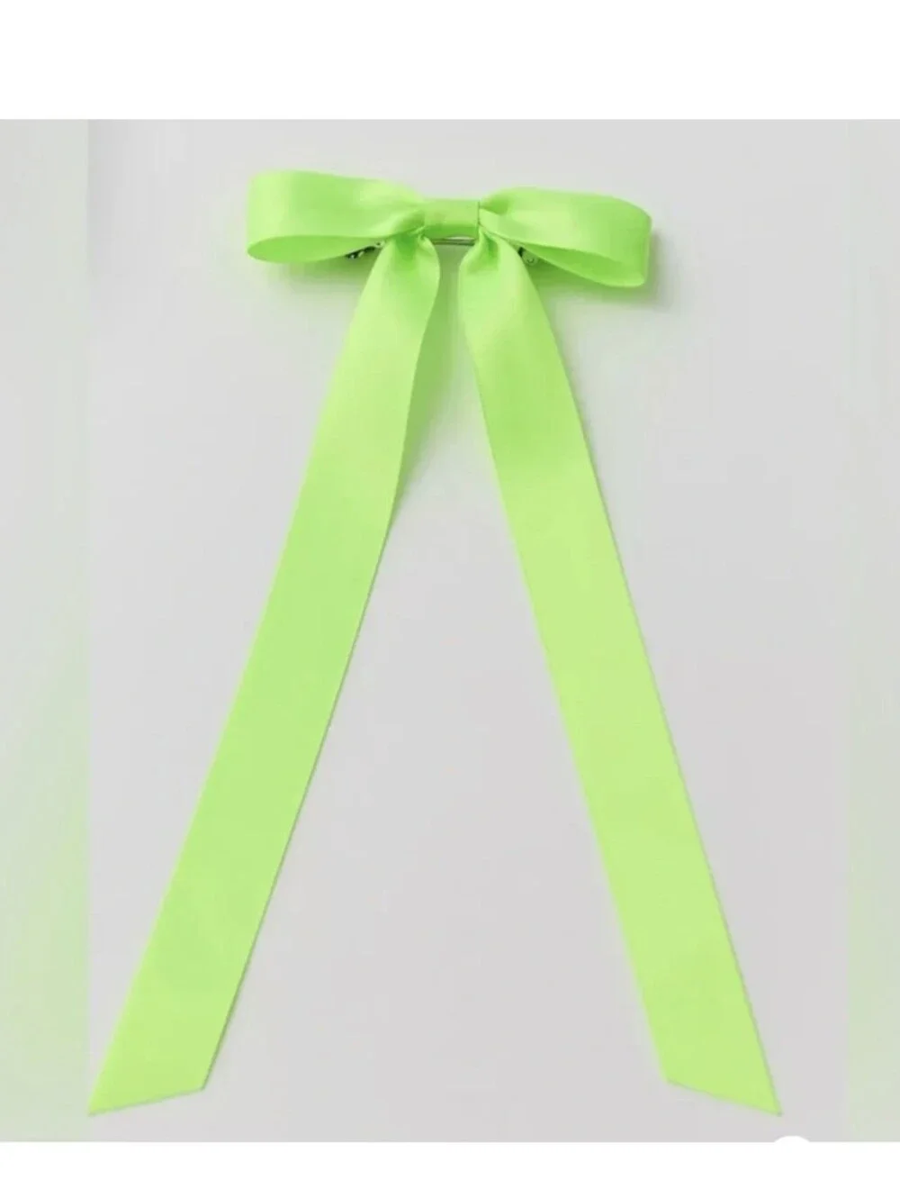 Urban Outfitters Neon Green Hair Bow Barette Clip GREEN NWT